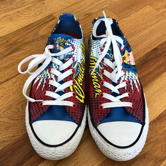 Converse Shoes - Wonder Woman Converse DC Comics Halloween Ready